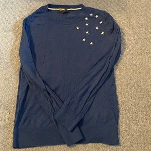 Banana Republic dark blue sweater with white stars